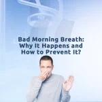 This visual explains bad morning breath by showing common oral causes affecting breath quality.