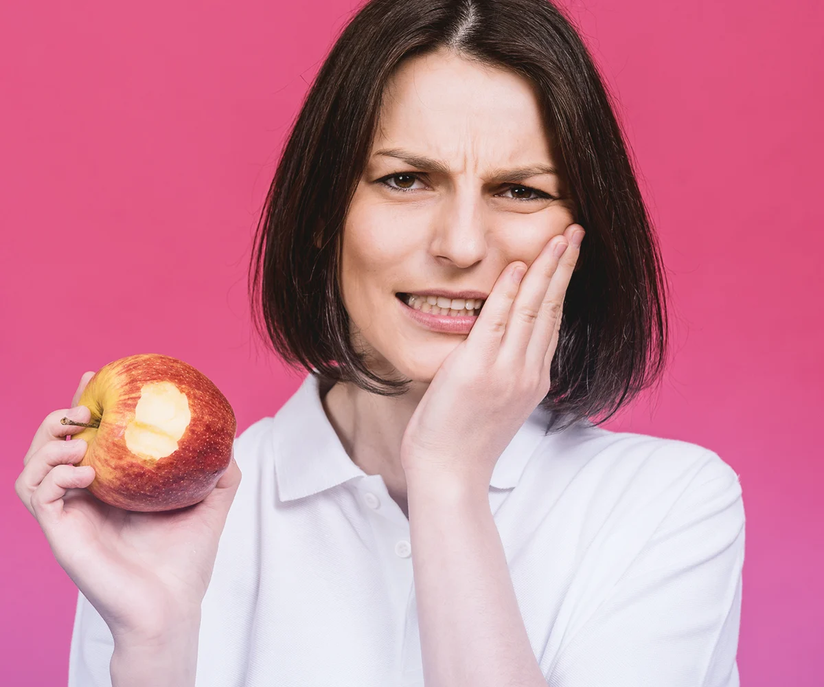 temporary veneer fell off eating