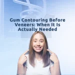 Gum Contouring Before Veneers: When It Is Actually Needed 3 Crown lengthening vs gum contouring before dental veneers comparing two smile enhancement procedures.
