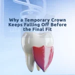 Why a Temporary Crown Keeps Falling Off Before the Final Fit 2 Temporary crown repair tips before final crown placement to avoid damage and discomfort.